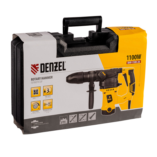 Перфоратор электрический RHV-1100-26, SDS-plus, 1100 Вт, 4 Дж, 3 режима Denzel купить в Москве с доставкой по всей России | ProtosMarket.ru