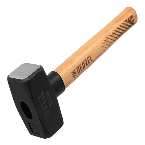 Кувалда, 2000 г, кованая головка, буковая рукоятка Denzel купить в Москве с доставкой по всей России | ProtosMarket.ru