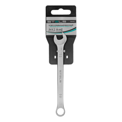 Ключ комбинированный, 10 мм, CrV, матовый хром Stels по ценам производителя в Санкт-Петербурге с доставкой по всей России