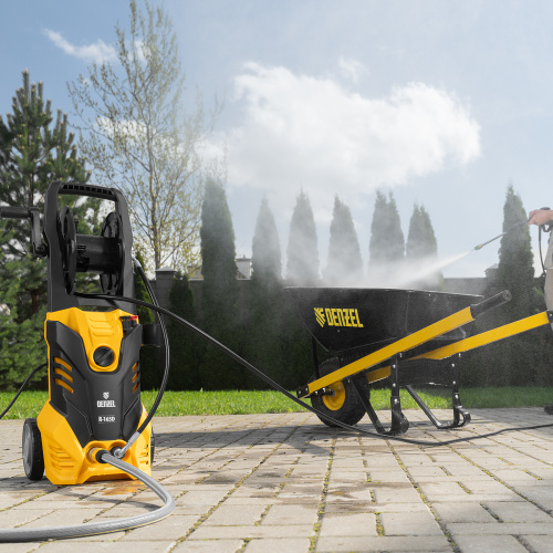 Моечная машина высокого давления R-165D, 2200 Вт, 165 бар, 7 л/мин, с барабаном Denzel купить в Москве с доставкой по всей России | ProtosMarket.ru