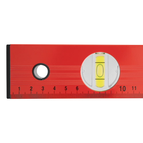 Уровень алюминиевый, 600 мм, 3 глазка, красный, линейка Matrix по ценам производителя в Санкт-Петербурге с доставкой по всей России