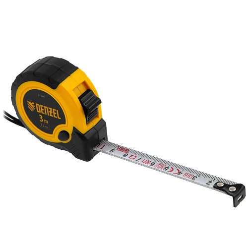 Рулетка 3м х 13мм, двухкомп. корпус, кнопка-пауза Denzel по ценам производителя в Санкт-Петербурге с доставкой по всей России
