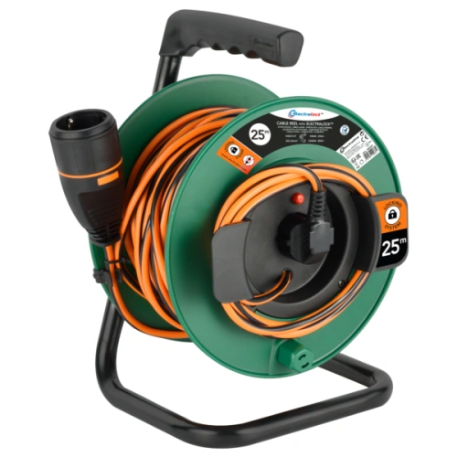 Кабель удлинитель на барабане ELECTRALOCK 3x1 (25 метров, 16A, оранжевый) по ценам производителя в Санкт-Петербурге с доставкой по всей России