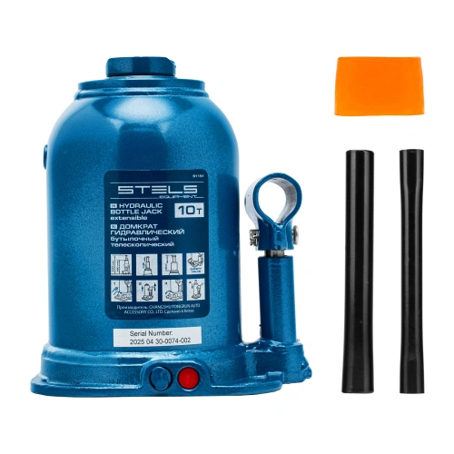 Домкрат гидравлический бутылочный телескопический, 10 т, подъем 180-430 мм Stels по ценам производителя в Санкт-Петербурге с доставкой по всей России