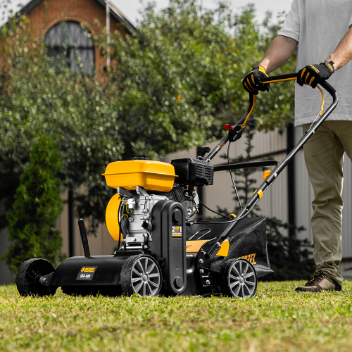 Скарификатор-аэратор бензиновый SAG-400, 212 см3, -15/+10 мм, 40 см Denzel по ценам производителя в Санкт-Петербурге с доставкой по всей России