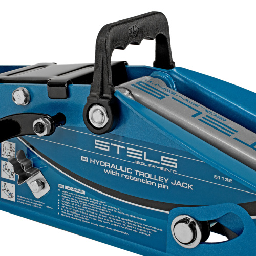 Домкрат гидравлический подкатной с фиксатором, 2.5 т, Safety Pin, 140-385 мм, в кейсе Stels по ценам производителя в Санкт-Петербурге с доставкой по всей России