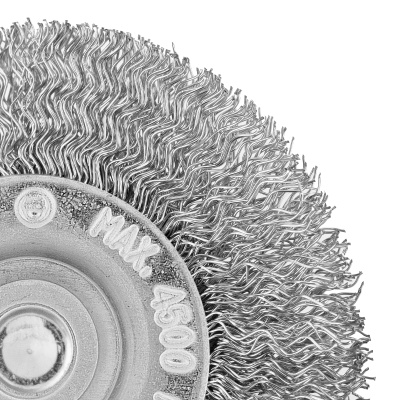 Щетка для дрели, 60 мм, плоская со шпилькой, витая проволока Сибртех по ценам производителя в Санкт-Петербурге с доставкой по всей России