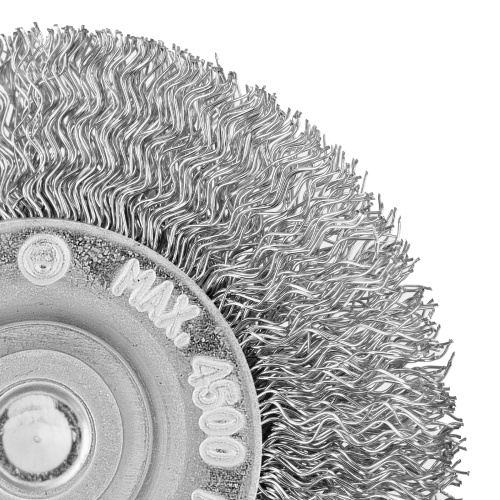 Щетка для дрели, 60 мм, плоская со шпилькой, витая проволока Сибртех по ценам производителя в Санкт-Петербурге с доставкой по всей России