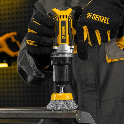 Щетка для дрели, 75 мм, Чашка, со шпилькой, нержавеющая витая проволока Denzel по ценам производителя в Санкт-Петербурге с доставкой по всей России