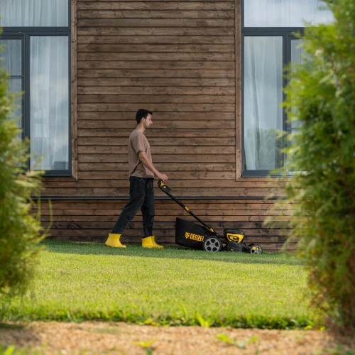 Газонокосилка аккумуляторная бесщет. DLM-460, 460 мм, травосб. 65 л., Li-Ion, 40 В Denzel по ценам производителя в Санкт-Петербурге с доставкой по всей России