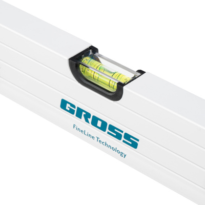 Уровень алюминиевый, 800 мм, усиленный, рукоятки, фрезерованный, 3 глазка, магнитный Gross купить в Москве с доставкой по всей России | ProtosMarket.ru