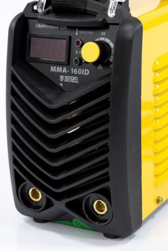 Аппарат инверторный дуговой сварки ММА-160ID, 160 А, ПВР 60%, диаметр электрода 1.6-3.2 мм, провод 2 м Denzel по ценам производителя в Санкт-Петербурге с доставкой по всей России