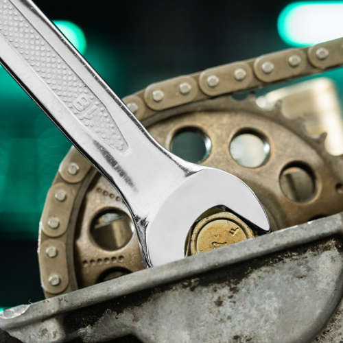 Ключ комбинированный, 18 мм, CrV, антислип Stels по ценам производителя в Санкт-Петербурге с доставкой по всей России