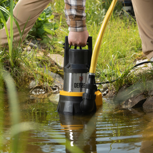 Дренажный насос DP1400X, 1400 Вт, подъем 11 м, 25000 л/ч Denzel по ценам производителя в Санкт-Петербурге с доставкой по всей России