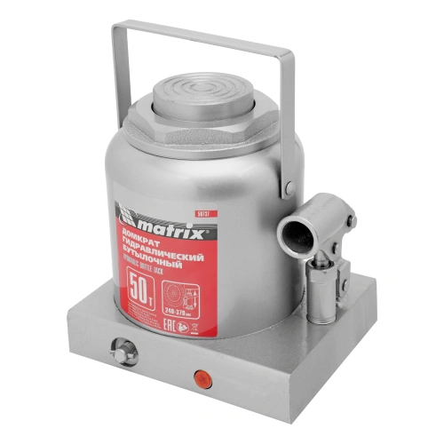 Домкрат гидравлический бутылочный, 50 т, высота подъема 240-370 мм Matrix по ценам производителя в Санкт-Петербурге с доставкой по всей России