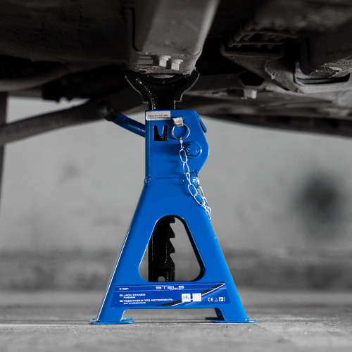 Подставки под автомобиль регулируемые, 2 т, H подъема 280-420 мм, 2 шт, Stels по ценам производителя в Санкт-Петербурге с доставкой по всей России