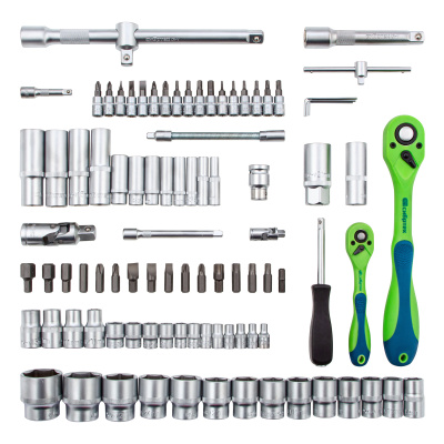 Набор инструментов 94 предмета, CrV, 1/2", 1/4" Сибртех купить в Москве с доставкой по всей России | ProtosMarket.ru