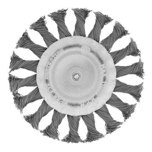 Щетка для дрели, 100 мм, плоская со шпилькой, крученая металлическая проволока Matrix по ценам производителя в Санкт-Петербурге с доставкой по всей России