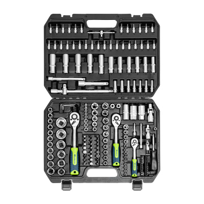 Набор инструментов, 1/2", 3/8", 1/4", пластиковый кейс 172 предм. Сибртех купить в Москве с доставкой по всей России | ProtosMarket.ru