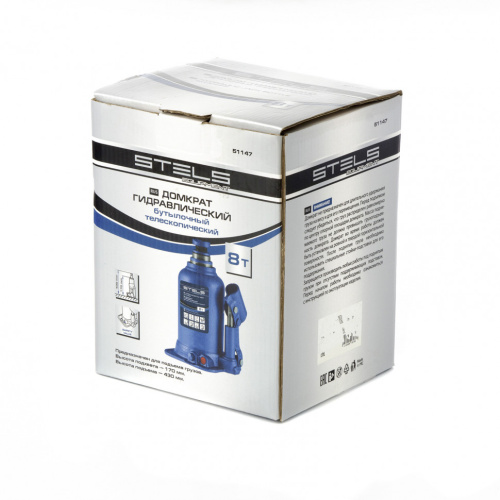 Домкрат гидравлический бутылочный телескопический, 8 т, подъем 170-430 мм Stels по ценам производителя в Санкт-Петербурге с доставкой по всей России