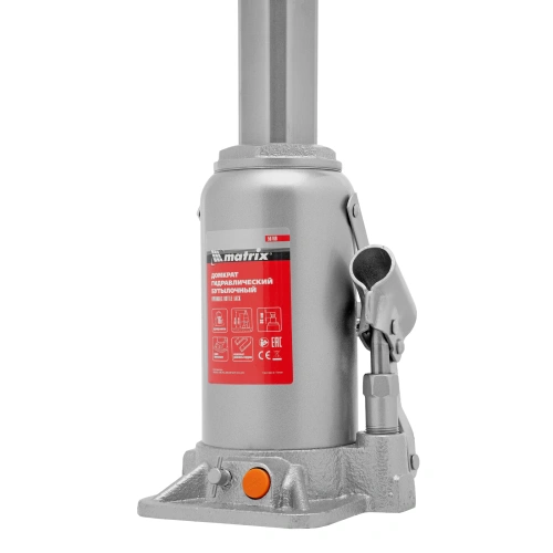 Домкрат гидравлический бутылочный, 16 т, h подъема 230-460 мм Matrix по ценам производителя в Санкт-Петербурге с доставкой по всей России