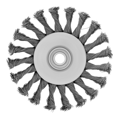 Щетка для УШМ, 125 мм, М14, "тарелка", крученая металлическая проволока Сибртех по ценам производителя в Санкт-Петербурге с доставкой по всей России