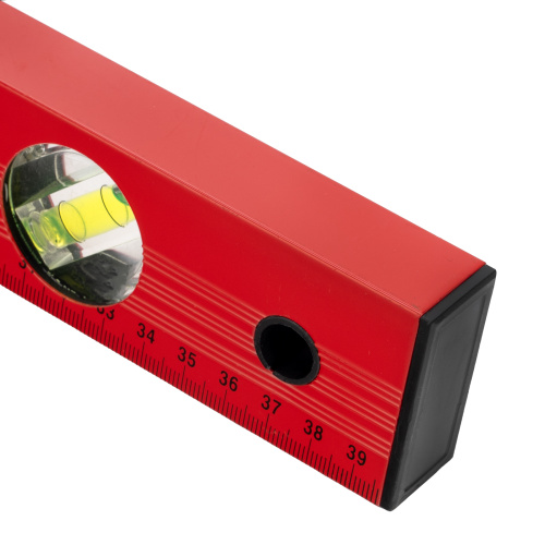 Уровень алюминиевый, 400 мм, 3 глазка, красный, линейка Matrix по ценам производителя в Санкт-Петербурге с доставкой по всей России