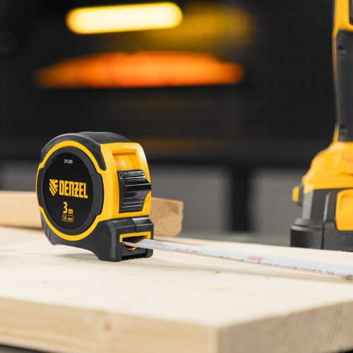 Рулетка 3м х 16мм, двухкомп. корпус, магнитный обрезиненный зацеп Denzel по ценам производителя в Санкт-Петербурге с доставкой по всей России