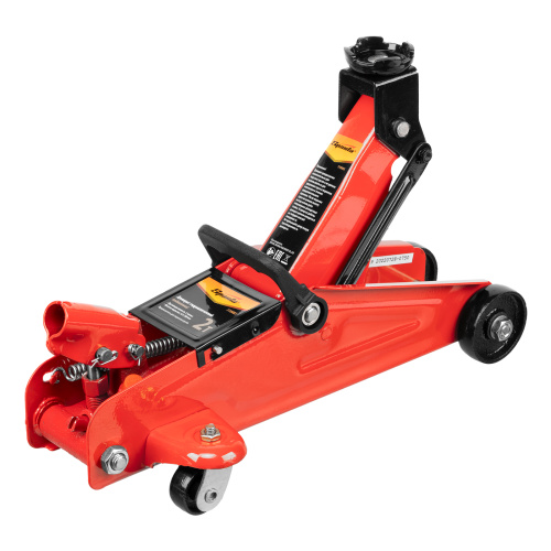 Домкрат гидравлический подкатной, 2 т, h подъема 125-300 мм, в пластиковом кейсе Sparta по ценам производителя в Санкт-Петербурге с доставкой по всей России