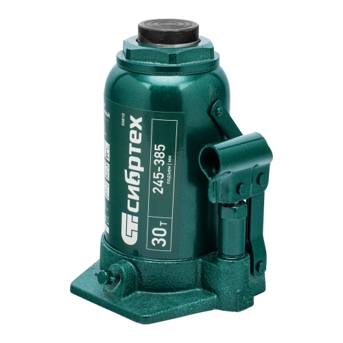 Домкрат гидравлический бутылочный, 30 т, 245-385 мм Сибртех по ценам производителя в Санкт-Петербурге с доставкой по всей России