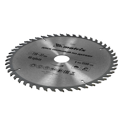 Пильный диск по дереву, 230 х 32 мм, 48 зубьев, кольцо 30/32 Matrix Professional купить в Москве с доставкой по всей России | ProtosMarket.ru