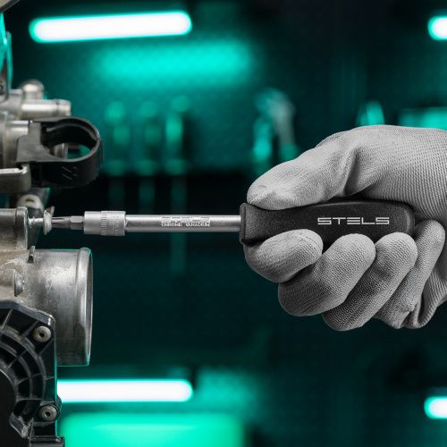 Набор инструментов 1/2", 1/4", CrV, 12 гранные головки, пластиковый кейс, 94 предмета Stels купить в Москве с доставкой по всей России | ProtosMarket.ru