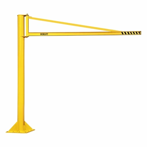 Кран консольный поворотный на колонне гп 500кг стрела 3м высота 3м, ручной, двутавровый профиль по ценам производителя в Санкт-Петербурге с доставкой по всей России