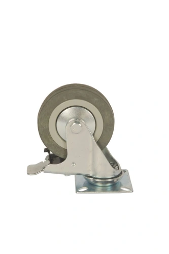 Колесо аппаратное поворотное SCgb 42 100 мм с тормозом (F) по ценам производителя в Санкт-Петербурге с доставкой по всей России