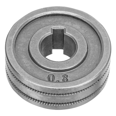 Подающий ролик, зубчатый профиль под флюсовую проволоку 0,8-1мм, 2 шт Denzel по ценам производителя в Санкт-Петербурге с доставкой по всей России