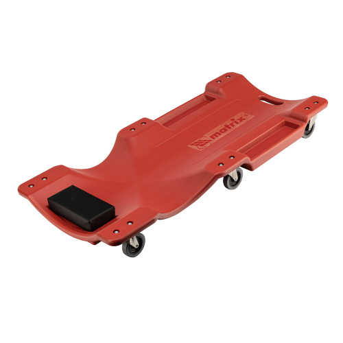 Лежак ремонтный на шести колесах, 1000 х 475 х 128 мм, пластиковый Matrix купить в Москве с доставкой по всей России | ProtosMarket.ru