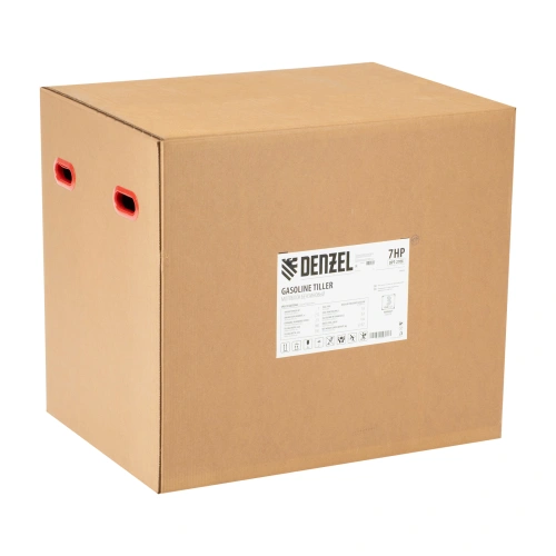 Мотоблок DPT-270X, 7 л.с, дисковое сцепление, ширина 90 см, глубина 35 см, фрез 3 х 4, ВОМ, передачи 2В/1Н Denzel по ценам производителя в Санкт-Петербурге с доставкой по всей России