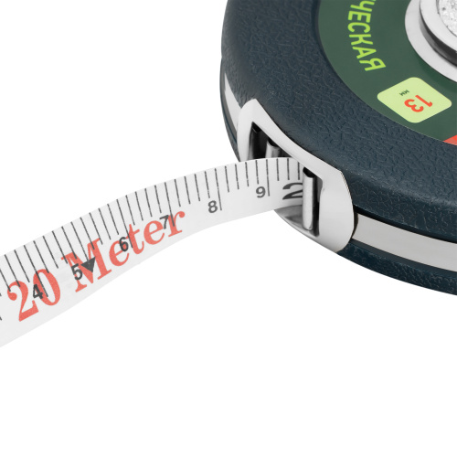 Рулетка геодезическая 20 м х 13 мм, закрытый корпус, фибергласовая лента Сибртех по ценам производителя в Санкт-Петербурге с доставкой по всей России