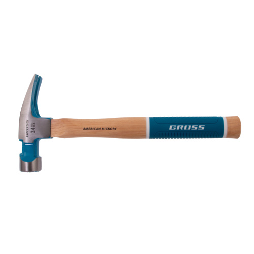 Молоток-гвоздодер, 680 г, угол 75, магнит, обрезиненная рукоятка AMERICAN HICKORY GROSS купить в Москве с доставкой по всей России | ProtosMarket.ru