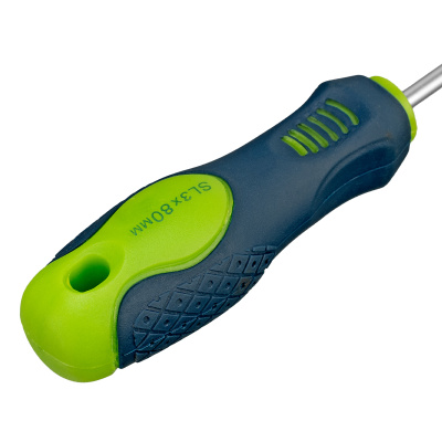 Отвертка, SL3 х 80 мм, CrV, двухкомпонентная рукоятка Сибртех купить в Москве с доставкой по всей России | ProtosMarket.ru