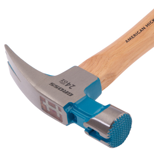 Молоток-гвоздодер, 680 г, угол 75, магнит, обрезиненная рукоятка AMERICAN HICKORY GROSS купить в Москве с доставкой по всей России | ProtosMarket.ru
