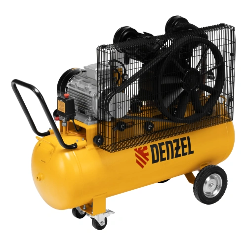 Компрессор воздушный рем. привод BCV 4000-T/100, 4,0 кВт, 100 литров, 690 л/мин Denzel по ценам производителя в Санкт-Петербурге с доставкой по всей России