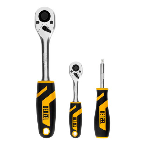 Набор инструментов, 1/2", 1/4", CrV, S2, пластиковый кейс, 109 предметов Denzel купить в Москве с доставкой по всей России | ProtosMarket.ru