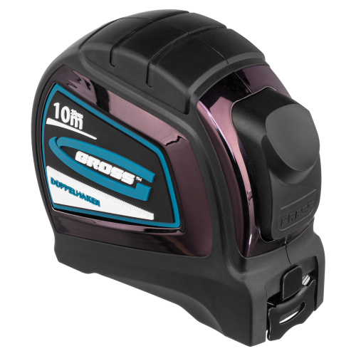 Рулетка "Doppelhaken",10 м x 25 мм,двухсторонний зацеп,Нейлон,двусторонняя шкала,автоматическая фиксация Gross по ценам производителя в Санкт-Петербурге с доставкой по всей России