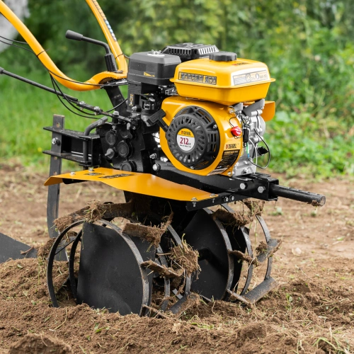 Мотоблок DPT-370S, 7 л.с., ремен.сцеп, фрез 3х4, ШОМ, передачи 3В/1Н Denzel по ценам производителя в Санкт-Петербурге с доставкой по всей России