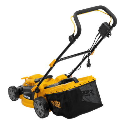 Газонокосилка электрическая GM-1800, 1800 Вт, шир. 38 см, 6 уров., травосб. 40 л. Denzel купить в Москве с доставкой по всей России | ProtosMarket.ru