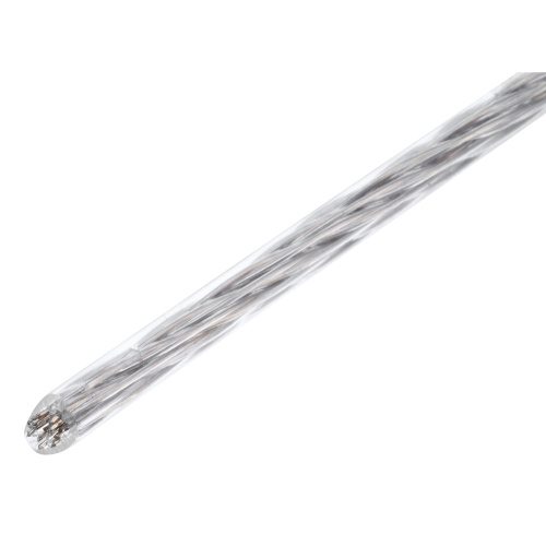 Трос металлополимерный прозрачный ПР-3.0, толщина 3.0 мм, моток 20 метров Сибртех купить в Москве с доставкой по всей России | ProtosMarket.ru