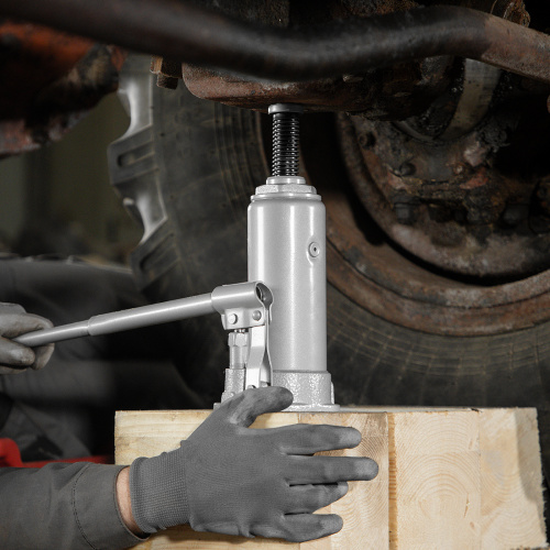 Домкрат гидравлический бутылочный, 8 т, высота подъема 230-457 мм Matrix по ценам производителя в Санкт-Петербурге с доставкой по всей России