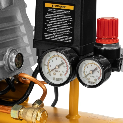 Компрессор воздушный, прямой привод DC1500/50, 1.5 кВт, 50 литров, 220 л/мин Denzel по ценам производителя в Санкт-Петербурге с доставкой по всей России