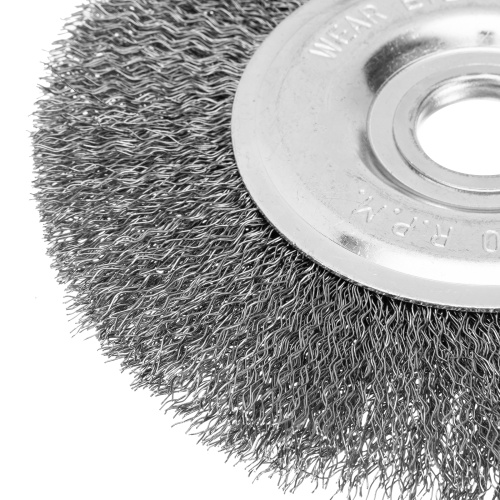 Щетка для УШМ, 150 мм, посадка 22.2 мм, плоская, витая проволока Сибртех по ценам производителя в Санкт-Петербурге с доставкой по всей России